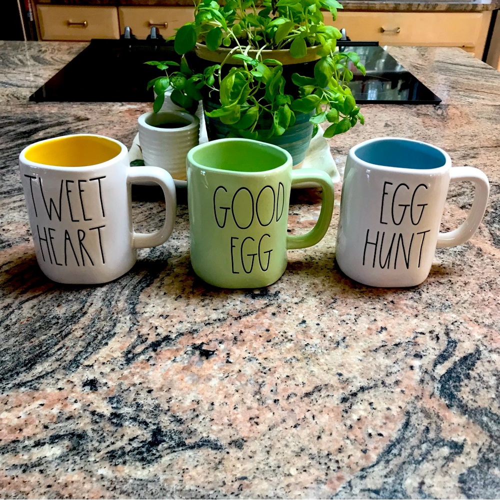 RAE DUNN EASTER THEME BRAND NEW MUGS🐣 SET OF 3